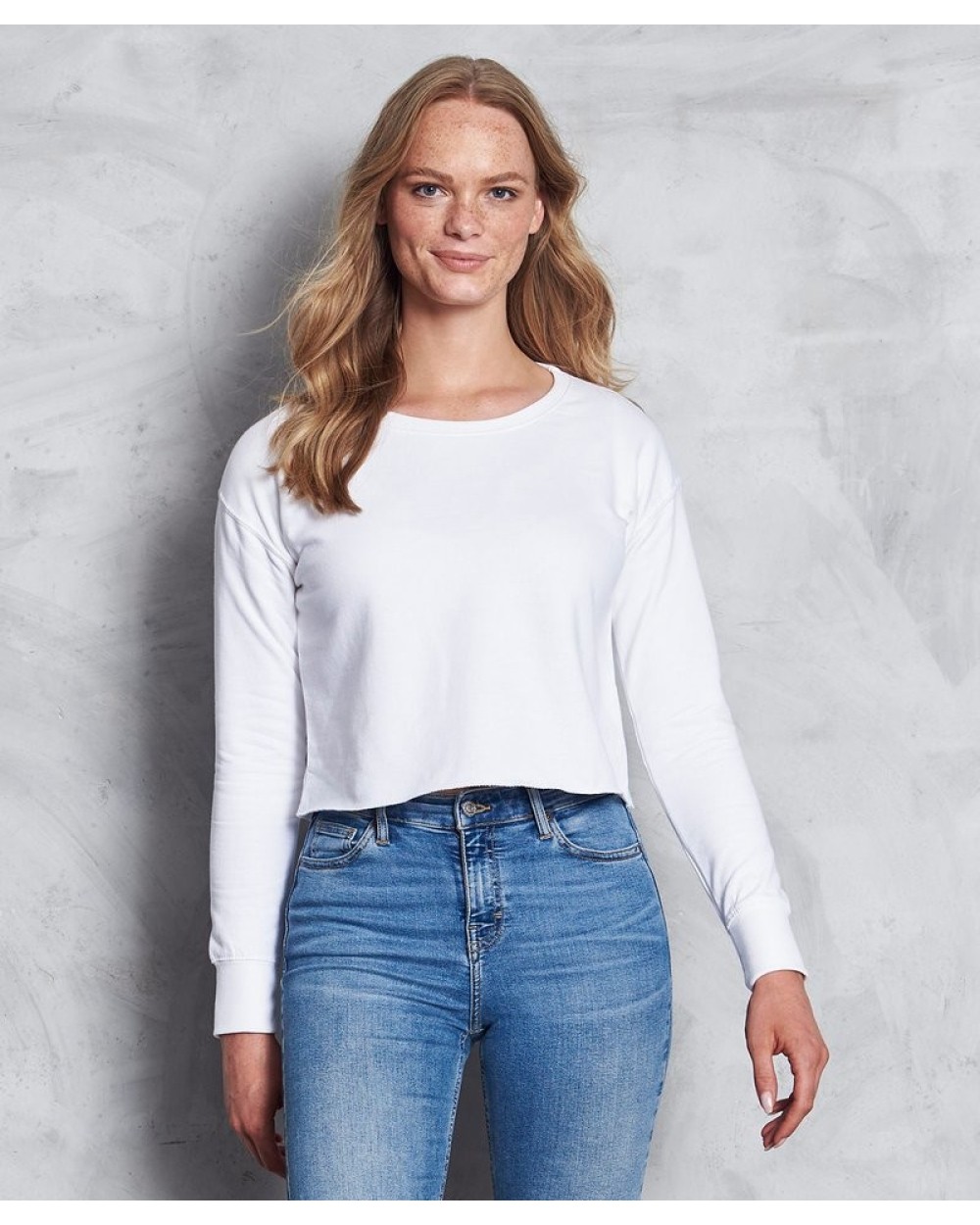 AWDIS Girlie Cropped Sweat Sweatshirts personalisierbar