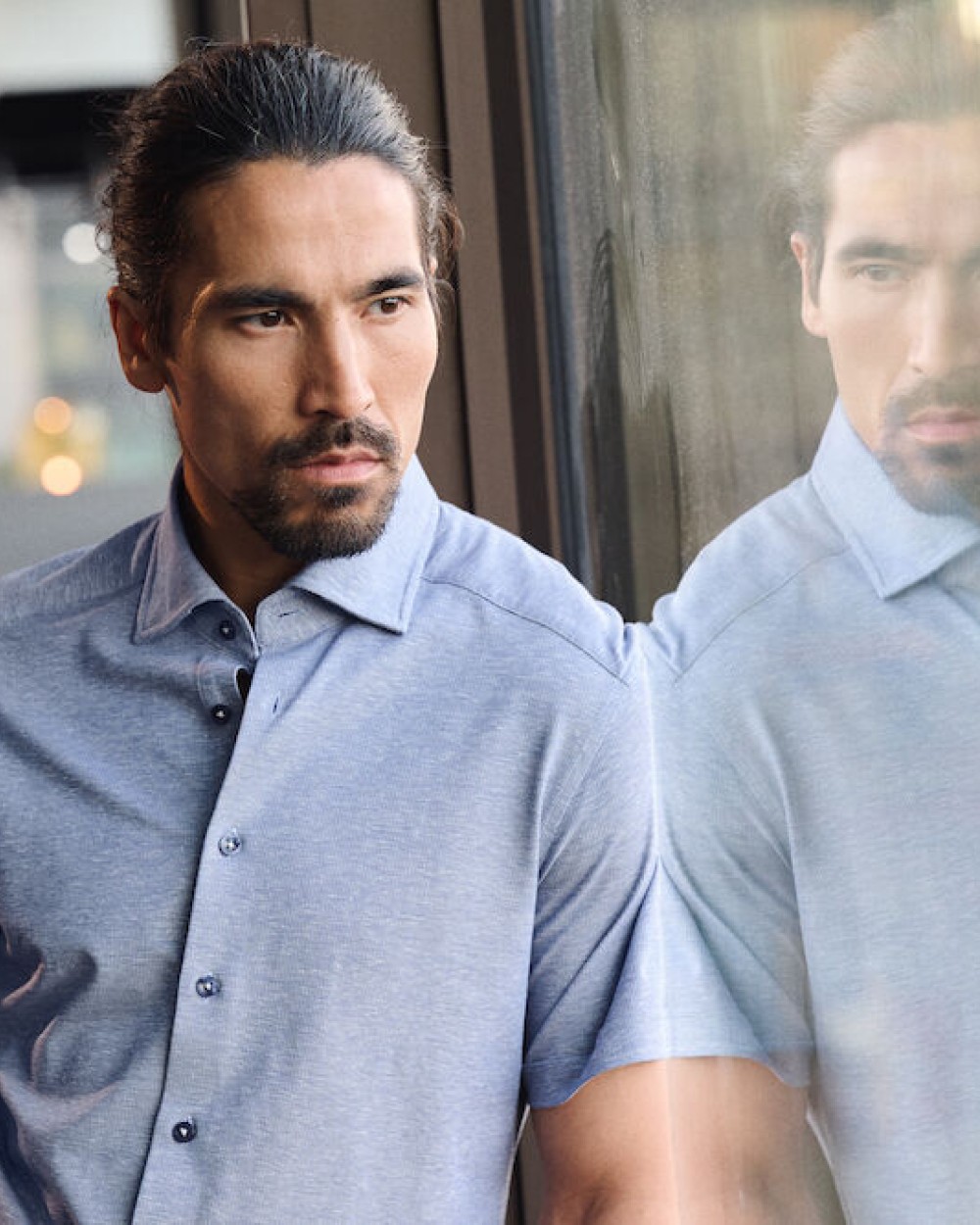 Chemises personnalisable J. HARVEST & FROST Indigo Bow 133 S/S 
Chemise Tailored Fit Hommes