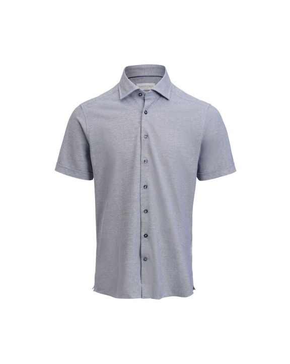 Hemden J. HARVEST & FROST Indigo Bow 133 S/S 
Hemd Tailored Fit Heren voor bedrukking &amp; borduring