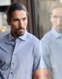 Hemden J. HARVEST & FROST Indigo Bow 133 S/S 
Hemd Tailored Fit Heren voor bedrukking &amp; borduring