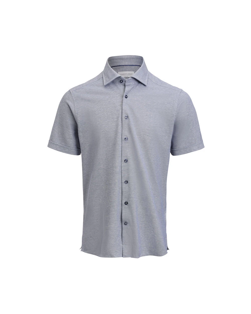 Hemden J. HARVEST & FROST Indigo Bow 133 S/S 
Hemd Tailored Fit Heren voor bedrukking &amp; borduring