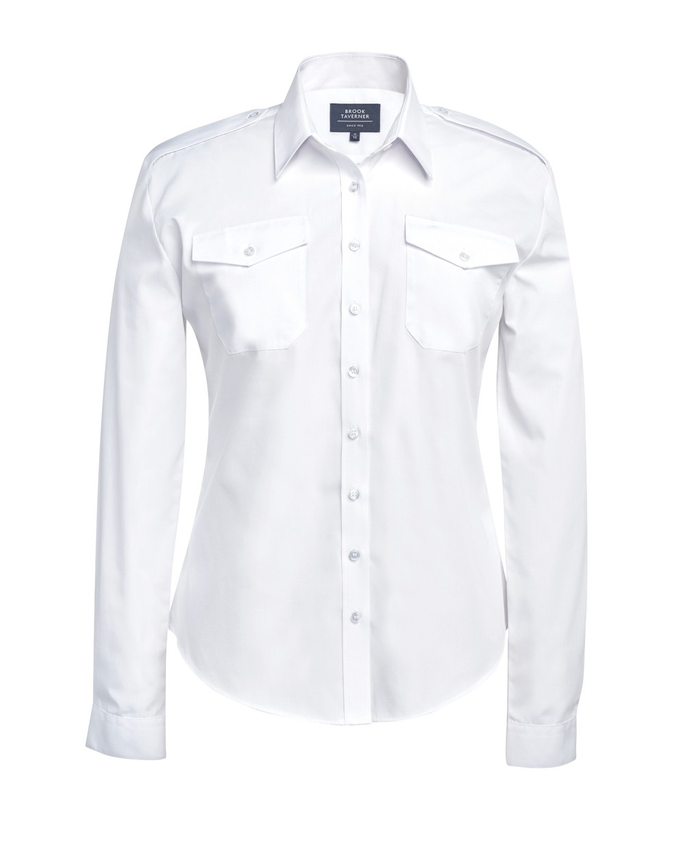 Hemden BROOK TAVERNER Dames pilotenblouse met lange mouwen voor bedrukking &amp; borduring