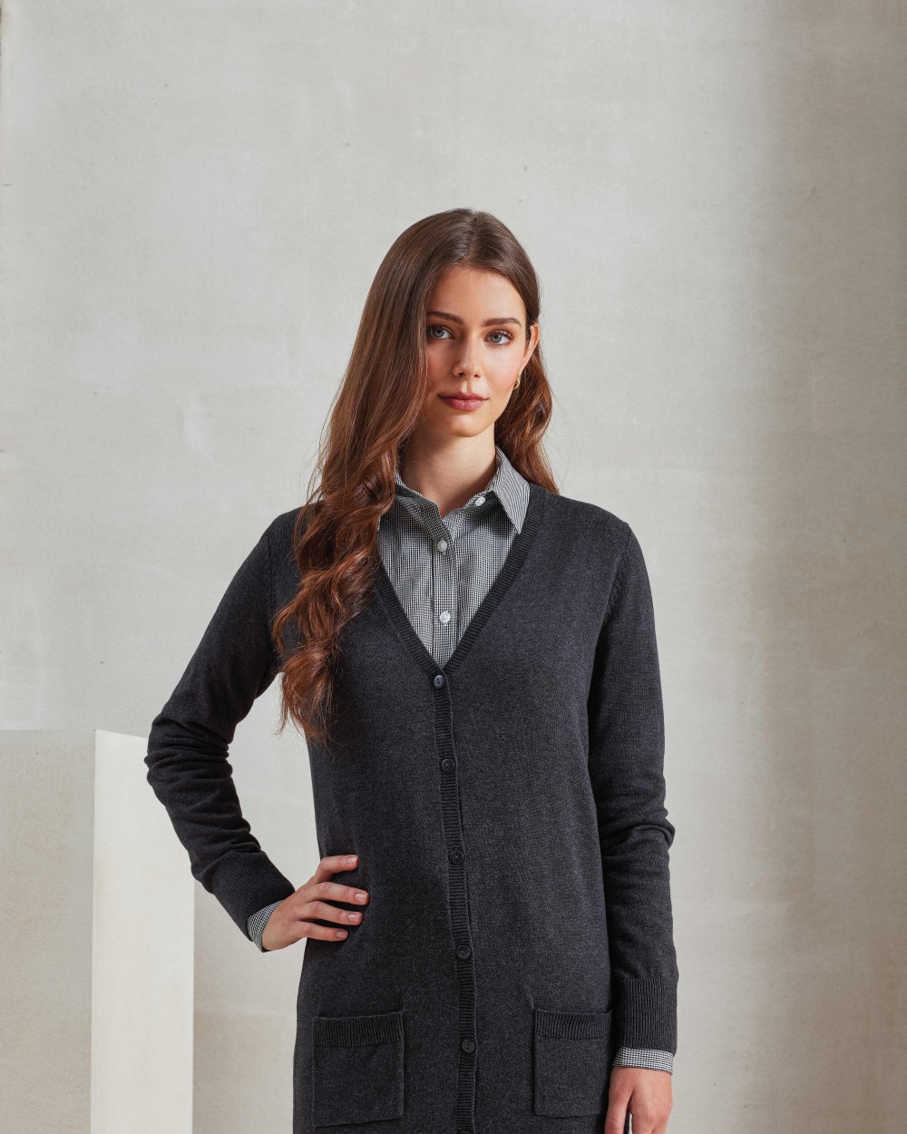 Truien PREMIER Women's longline knitted cardigan voor bedrukking &amp; borduring