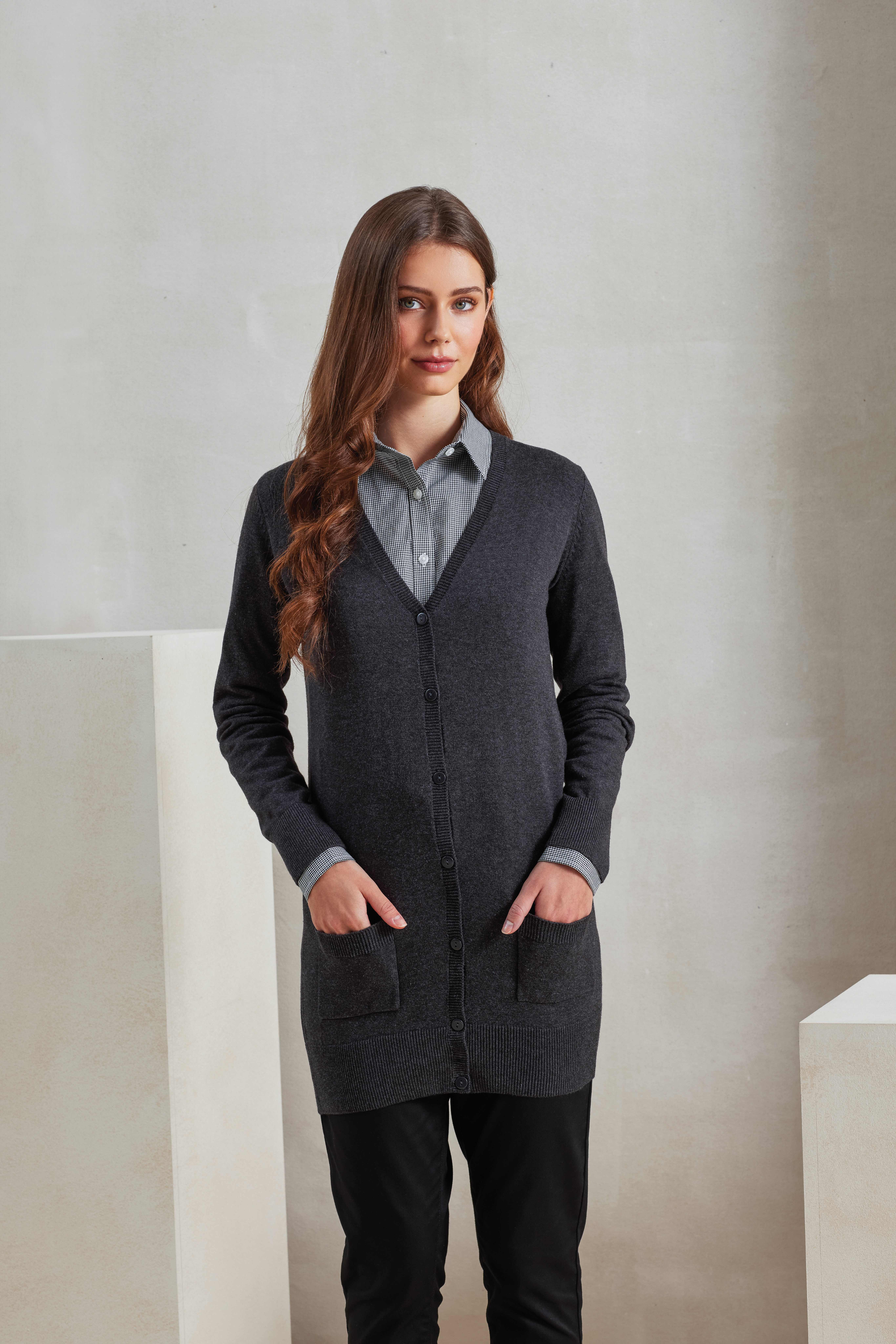 Pulls personnalisable PREMIER Cardigan long pour femme