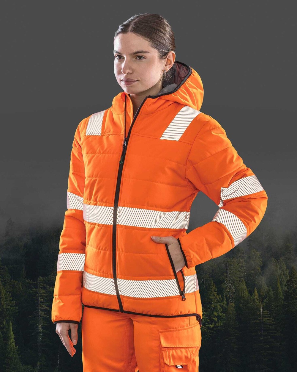 Vestes personnalisable RESULT Veste de sécurité recyclée ripstop padded