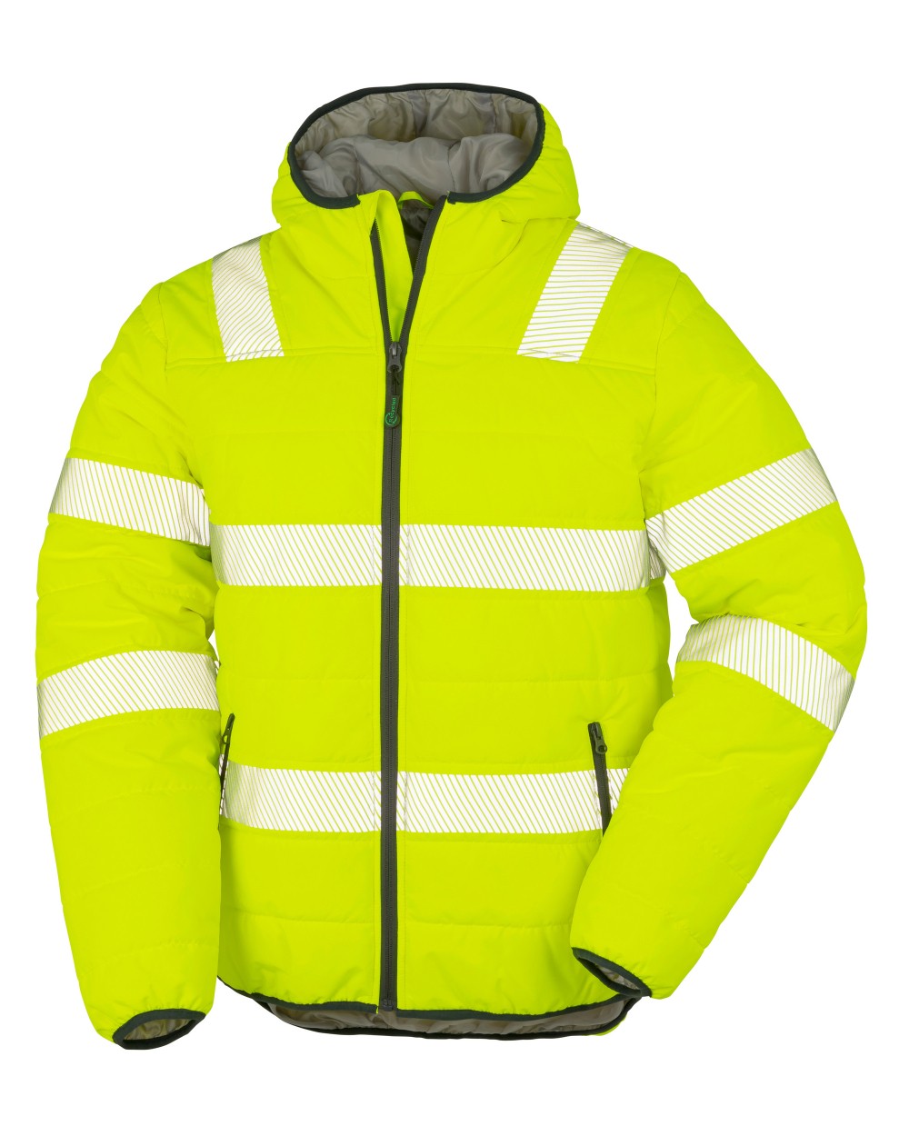 RESULT Sicherheitsjacke aus wattiertem, recyceltem Ripstop Jacken personalisierbar