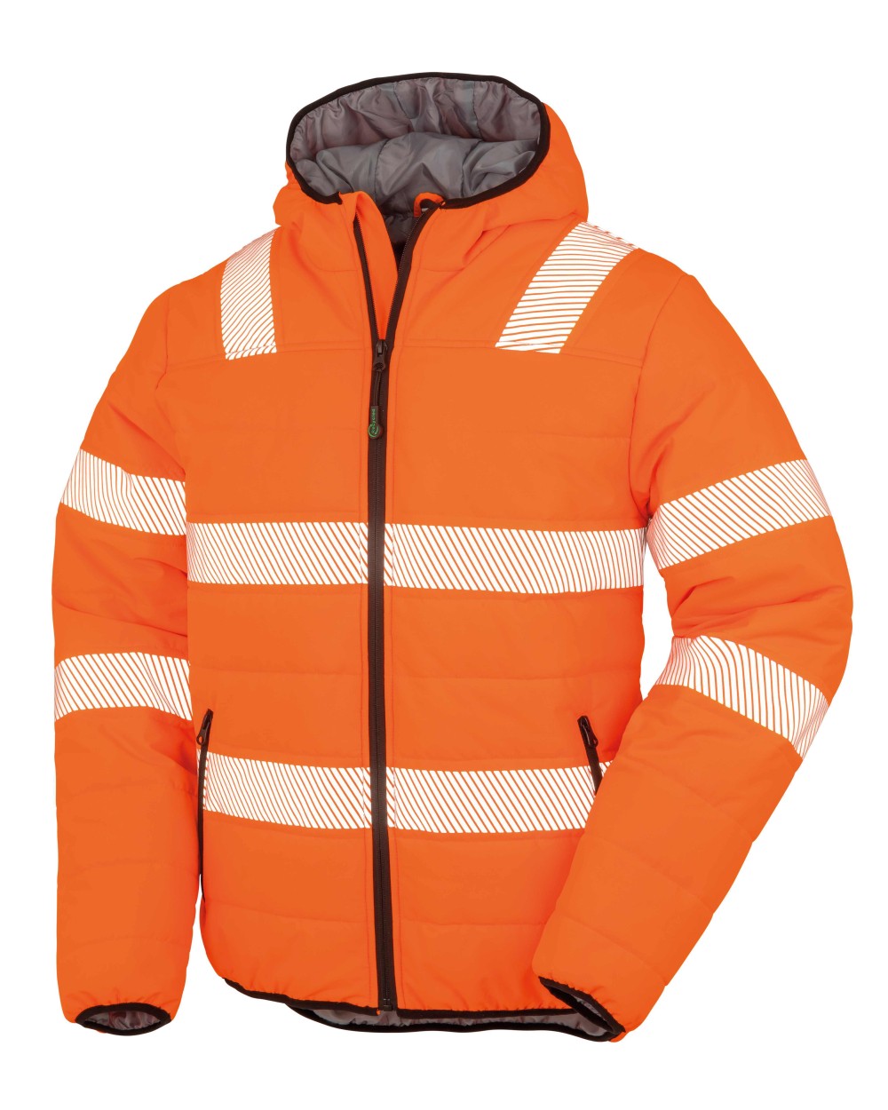 RESULT Sicherheitsjacke aus wattiertem, recyceltem Ripstop Jacken personalisierbar