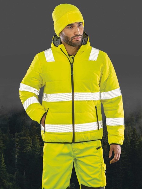 Vestes à personnaliser RESULT Veste de sécurité recyclée ripstop padded 