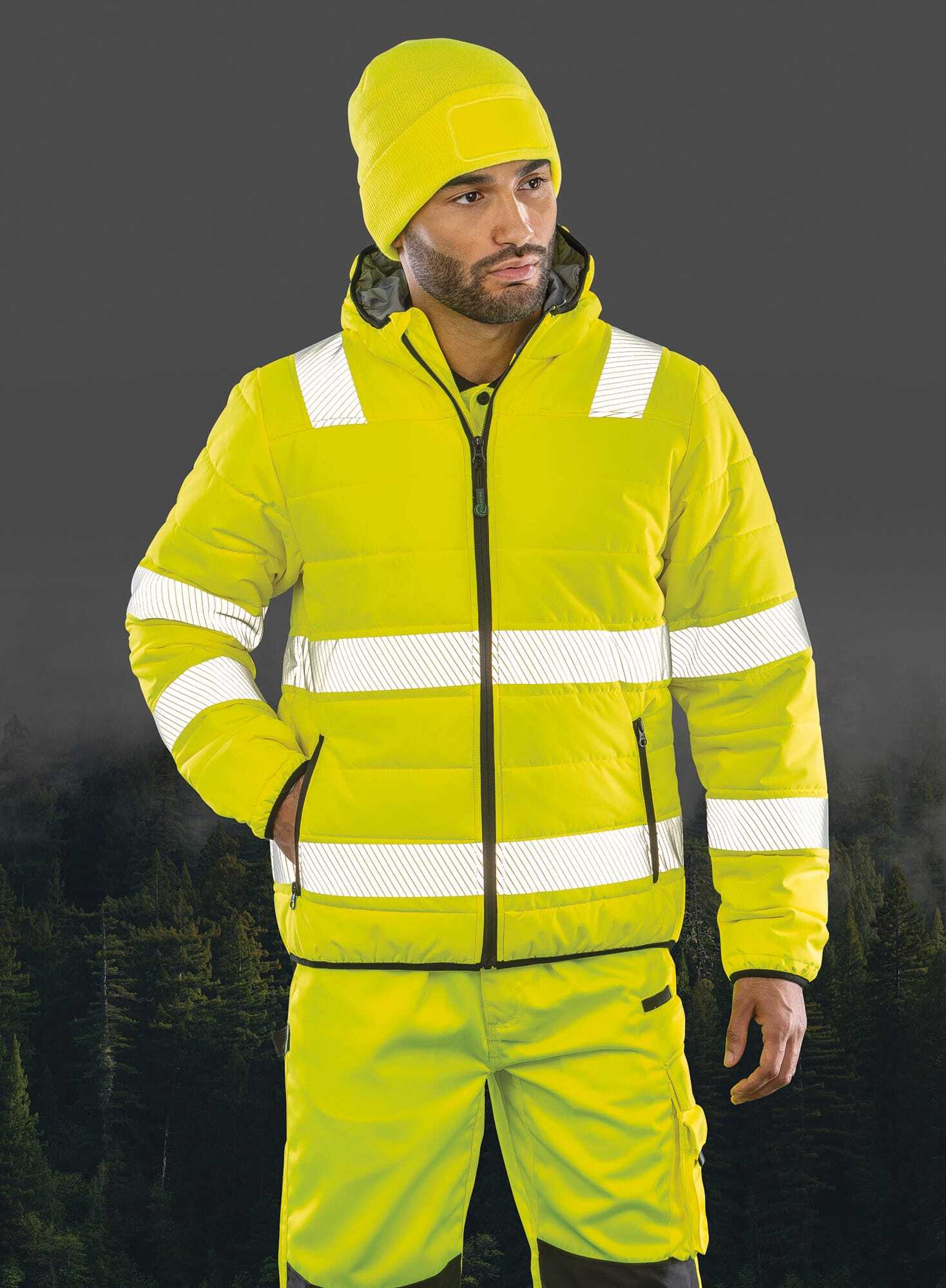 Vestes personnalisable RESULT Veste de sécurité recyclée ripstop padded