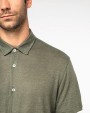 Chemises personnalisable SPASSO Chemise à manches courtes en lin homme