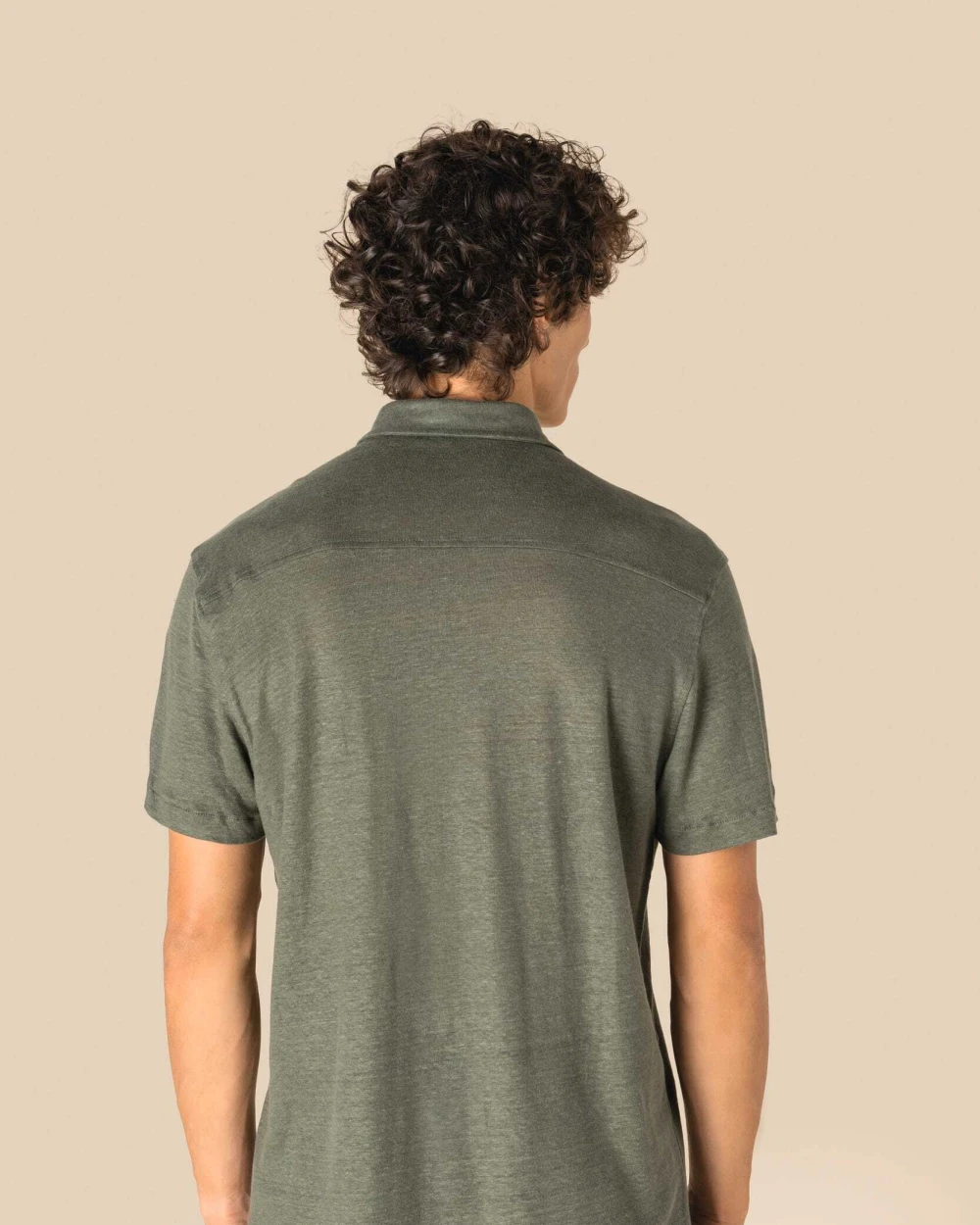 Chemises personnalisable SPASSO Chemise à manches courtes en lin homme