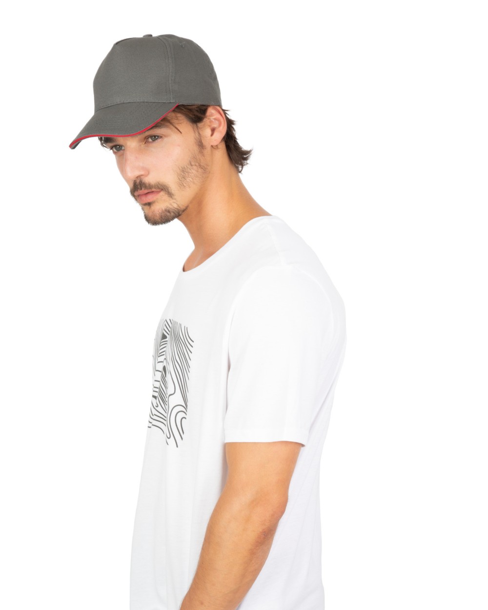 Casquettes personnalisable K-UP Casquette avec sandwich contrasté - 5 panneaux