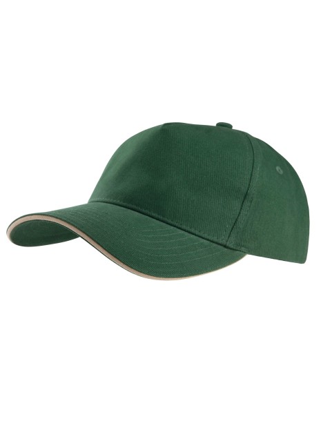 K-UP Casquette avec sandwich contrasté - 5 panneaux  personnalisable