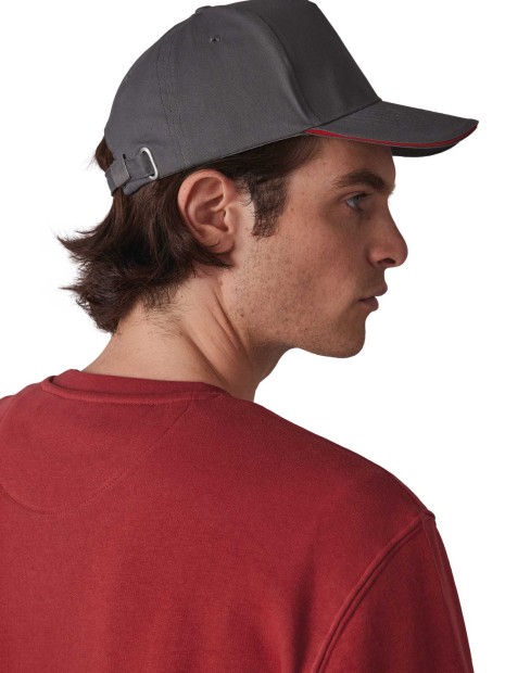 Casquettes à personnaliser K-UP Casquette avec sandwich contrasté - 5 panneaux 