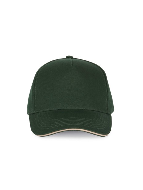 K-UP Casquette avec sandwich contrasté - 5 panneaux  personnalisable