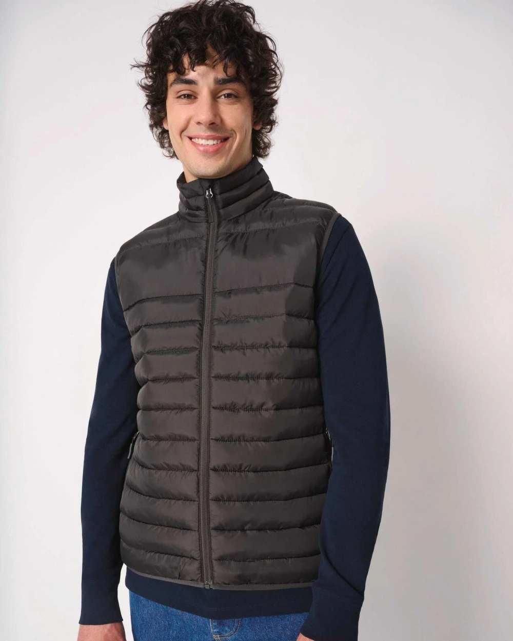 IDEAL BASIC BRAND Herren gestepptes Bodywarmer Jacken personalisierbar