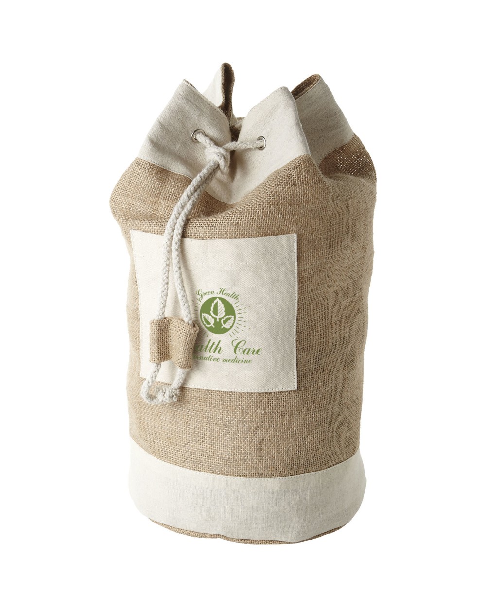 Tassen & Zakken 4DO Goa jute plunjezak 16L voor bedrukking &amp; borduring