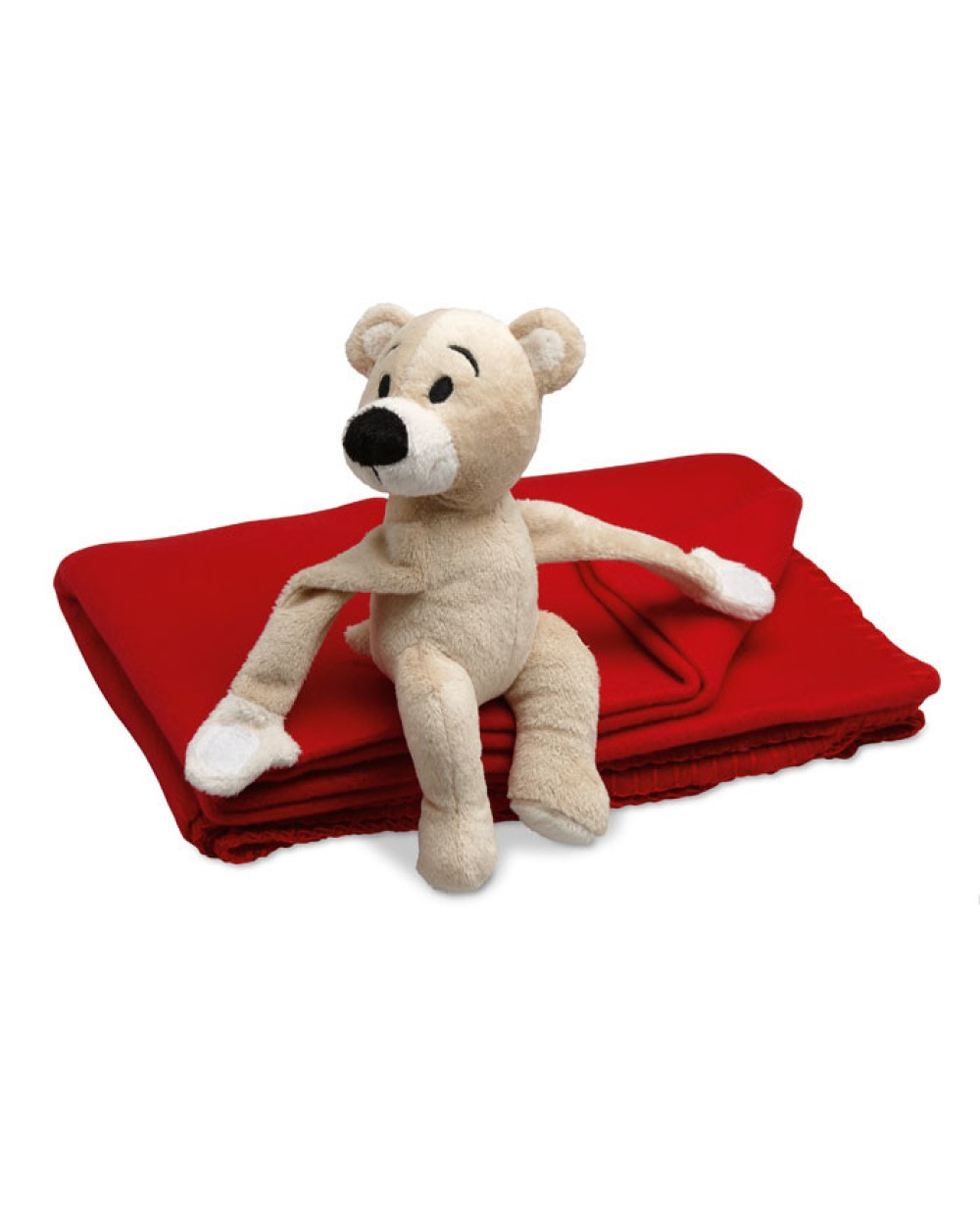 Fleecedekens 4DO Fleece deken met beer voor bedrukking &amp; borduring