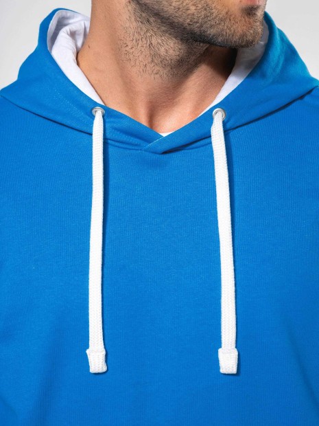 Sweat-shirts à personnaliser KARIBAN Sweat-shirt capuche contrastée homme 