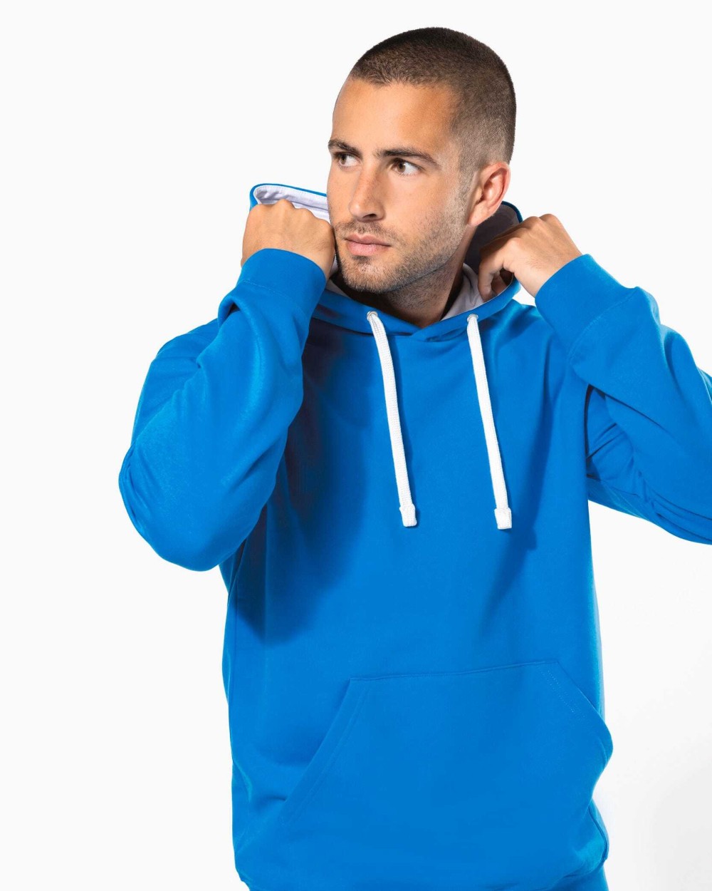 Sweat-shirts personnalisable KARIBAN Sweat-shirt capuche contrastée homme