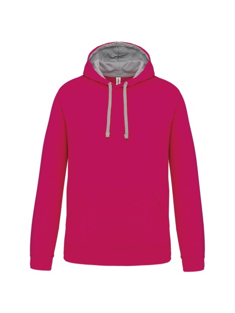 KARIBAN Sweat-shirt capuche contrastée homme /api/colors/3d5a50f9-ce81-435c-aee0-e9d0985a73b3 personnalisable