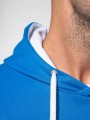Sweat-shirts à personnaliser KARIBAN Sweat-shirt capuche contrastée homme 