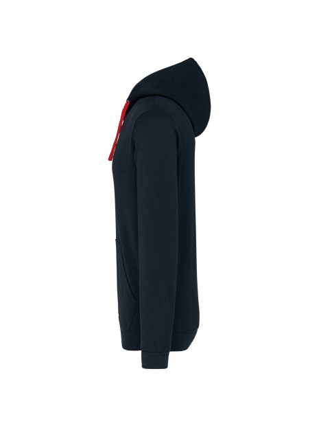 KARIBAN Sweat-shirt capuche contrastée homme /api/colors/cba79c5b-15c2-46d3-805c-91697cc52b48 personnalisable