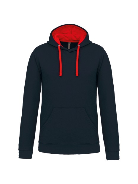 KARIBAN Sweat-shirt capuche contrastée homme /api/colors/cba79c5b-15c2-46d3-805c-91697cc52b48 personnalisable