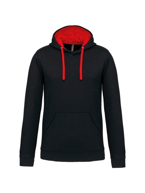 KARIBAN Sweat-shirt capuche contrastée homme /api/colors/b084ccc6-964d-4c40-a33e-0f276869188a personnalisable