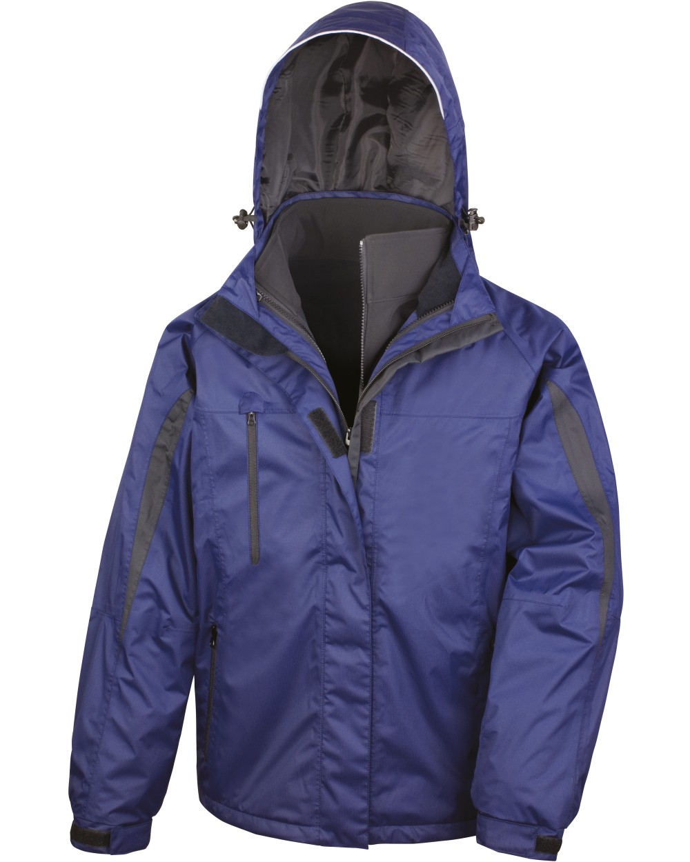 Jassen RESULT Mens 3-in-1 Journey Jacket with Softshell - Binnenjas voor bedrukking &amp; borduring