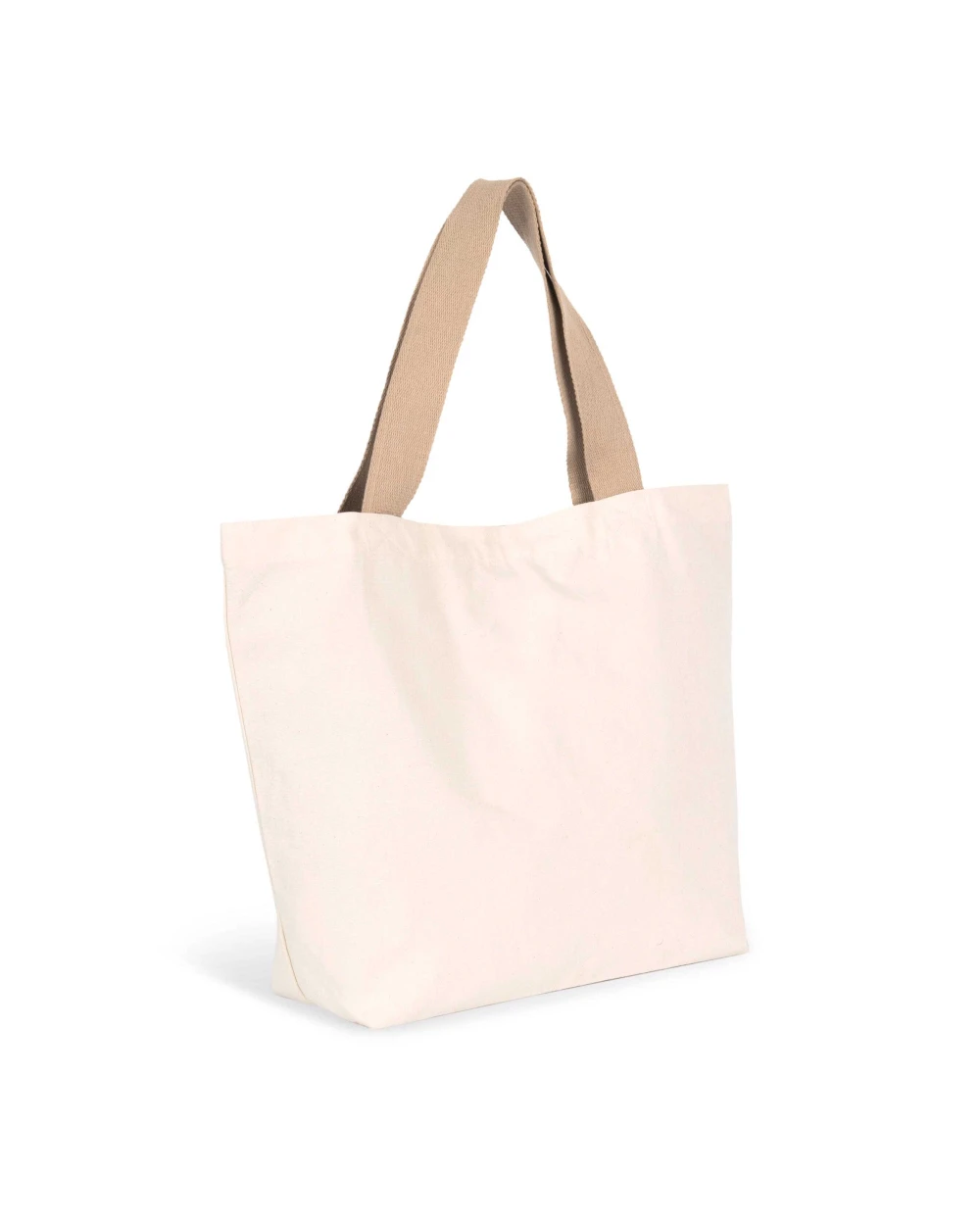 Tassen & Zakken KIMOOD Grote, gerecyclede shopper met platte bodem voor bedrukking &amp; borduring