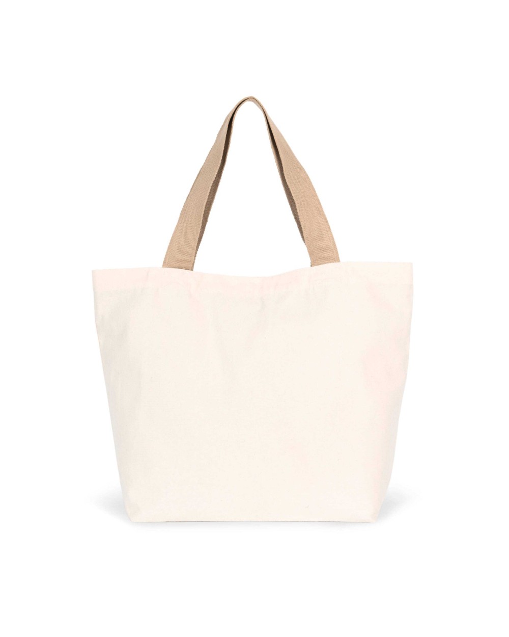 Tassen & Zakken KIMOOD Grote, gerecyclede shopper met platte bodem voor bedrukking &amp; borduring