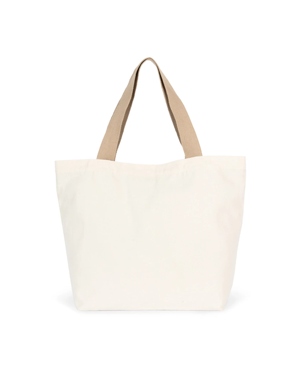 Tassen & Zakken KIMOOD Grote, gerecyclede shopper met platte bodem voor bedrukking &amp; borduring