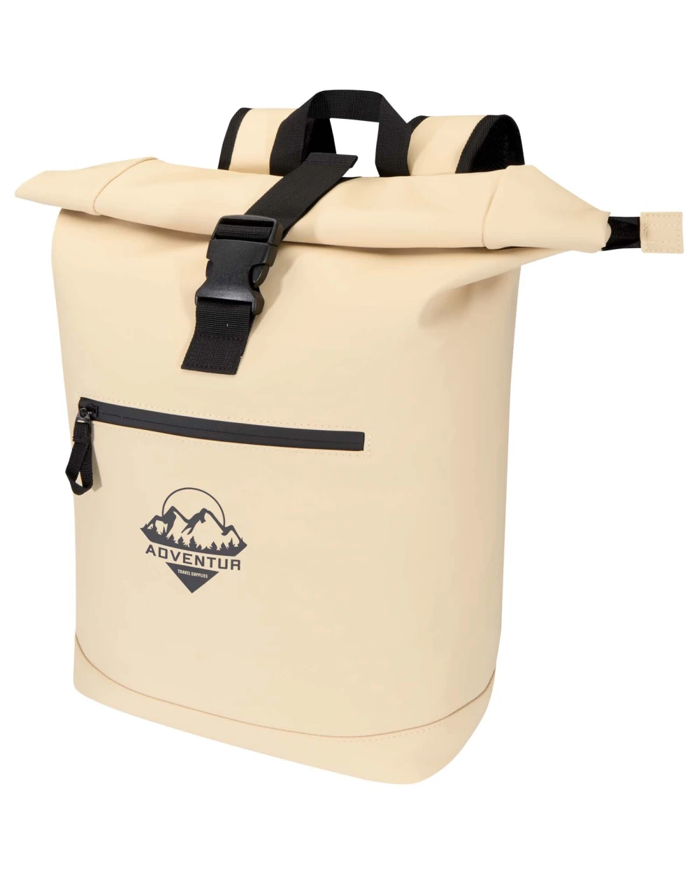 4DO Resi Plus 15" GRS-recycelter Rolltop Rucksack 18 L Taschen personalisierbar