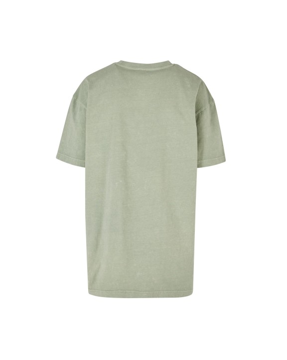T-shirts BUILD YOUR BRAND LADIES OVERSIZED ACID WASH TEE voor bedrukking &amp; borduring