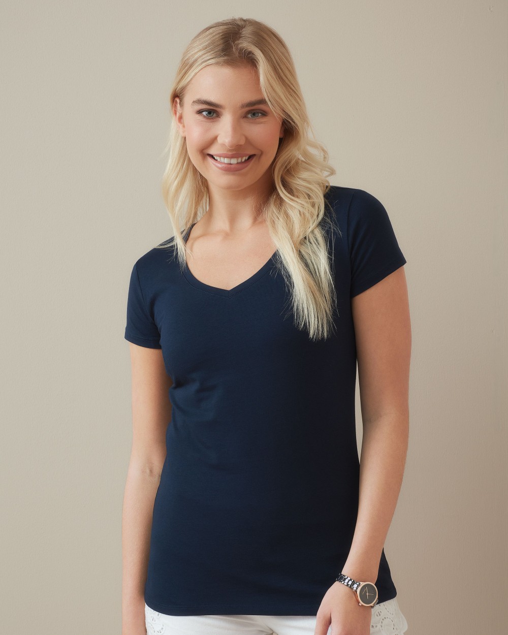 STEDMAN STRETCH-T V-NECK T-Shirts personalisierbar