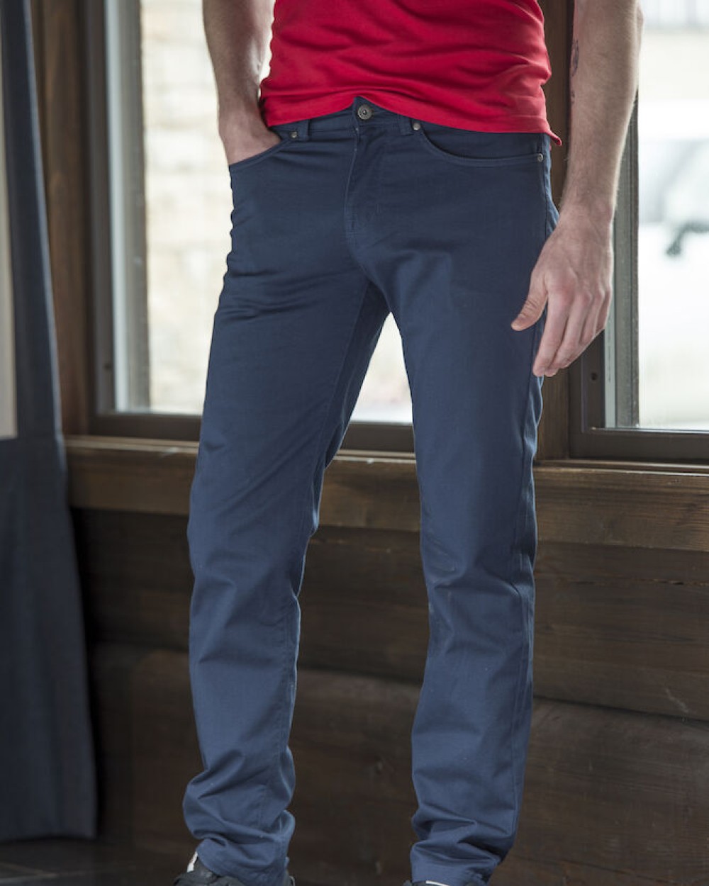 CLIQUE 5-Pocket Stretch Light Hosen personalisierbar