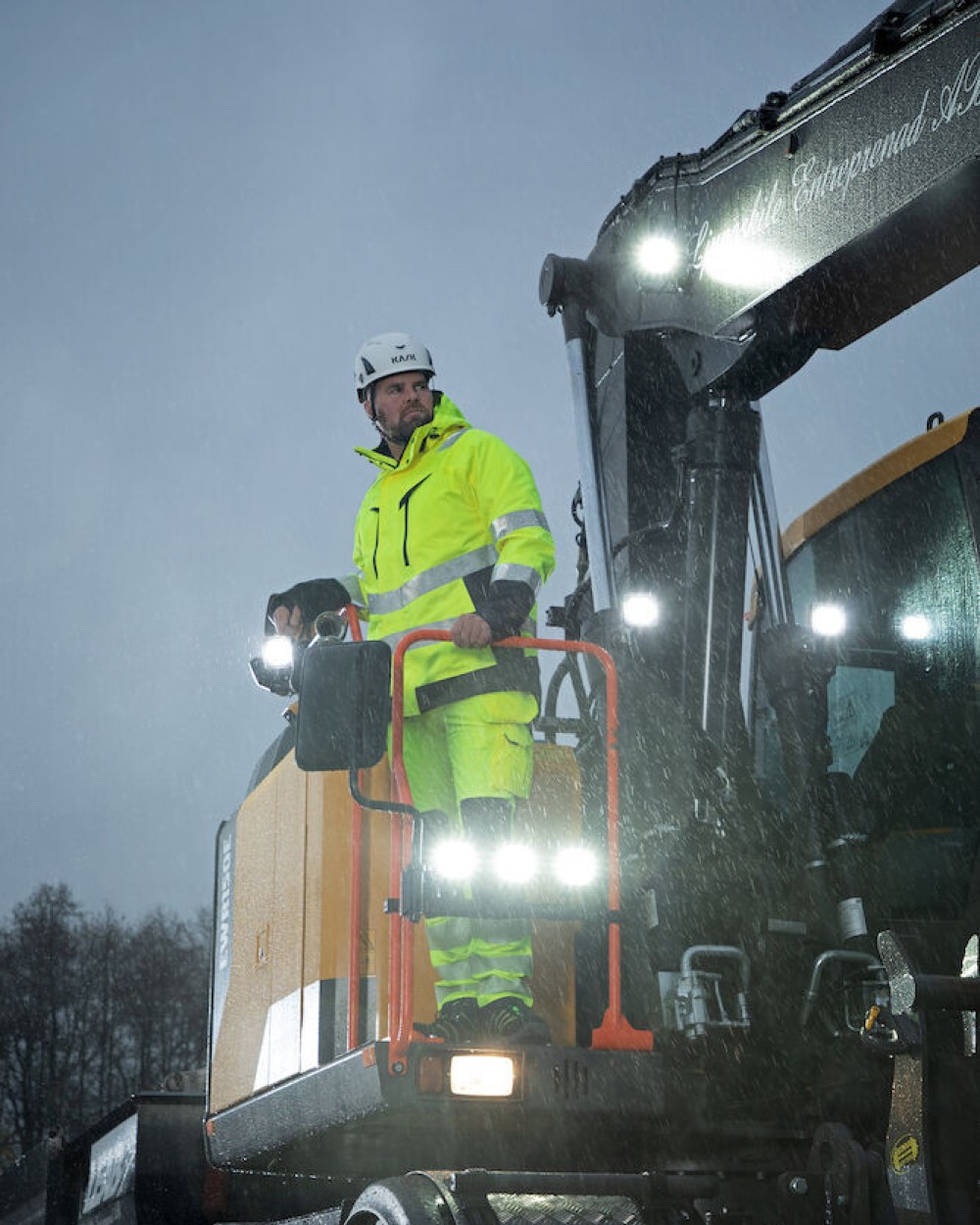 Broeken PROJOB 6573 SIGNALISATIESTRETCHBROEK MET KNIEZAKKEN EN SPIJKERZAKKEN EN ISO 20471 KLASSE 2 voor bedrukking &amp; borduring