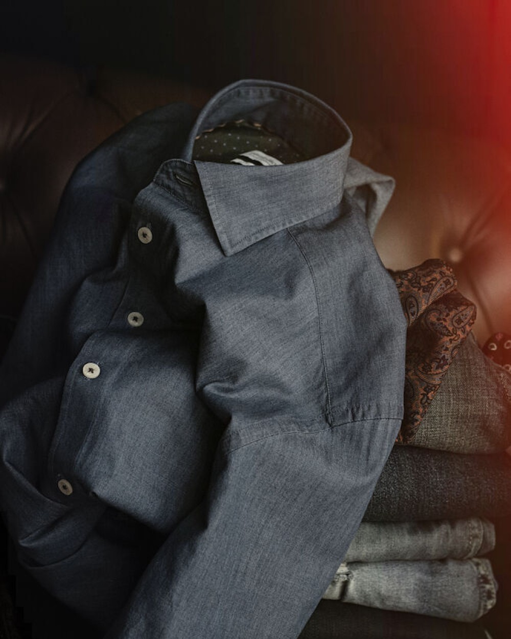 Hemden J. HARVEST & FROST Indigo Bow 130 
Hemd Slim Fit Heren voor bedrukking &amp; borduring