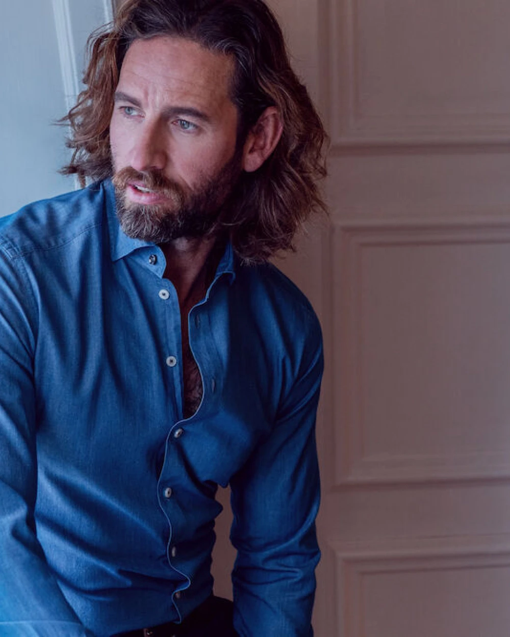 Chemises personnalisable J. HARVEST & FROST Indigo Bow 130  Chemise Slim Fit Hommes