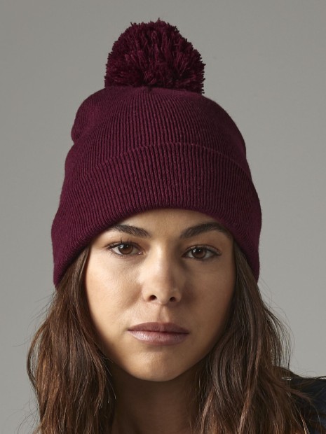 Bonnets à personnaliser BEECHFIELD ORIGINAL POM POM BEANIE 