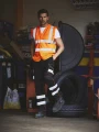Gilets de sécurité à personnaliser YOKO Gilet haute visibilité à maille ajourée recyclée 