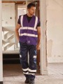Gilets de sécurité à personnaliser YOKO Gilet haute visibilité à maille ajourée recyclée 