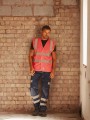 Gilets de sécurité à personnaliser YOKO Gilet haute visibilité à maille ajourée recyclée 