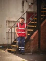 Gilets de sécurité à personnaliser YOKO Gilet haute visibilité à maille ajourée recyclée 
