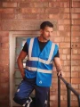 Gilets de sécurité à personnaliser YOKO Gilet haute visibilité à maille ajourée recyclée 