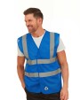 Fluo vestjes YOKO Signalisatie top koel open gaas 2 banden en bretels vest gerecycleerd voor bedrukking &amp; borduring