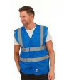 YOKO Hi-Vis recycled Open Mesh Waistcoat Warnwesten personalisierbar