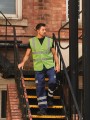 Gilets de sécurité à personnaliser YOKO Gilet haute visibilité à maille ajourée recyclée 