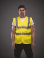 Gilets de sécurité à personnaliser YOKO Gilet haute visibilité à maille ajourée recyclée 